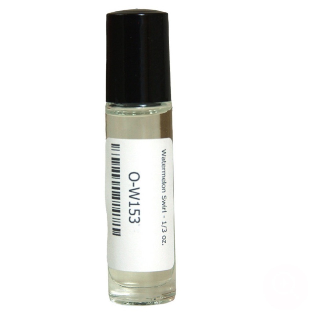 Watermelon Swirl 1/3 Oz Glass Roll-On Fragrance oil